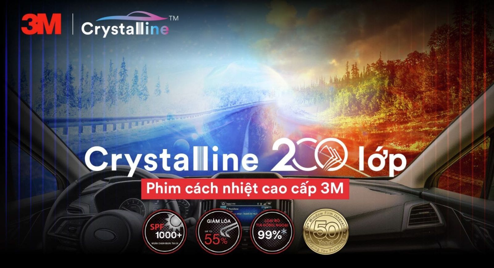 Phim cách nhiệt 3M Crystalize 200 lớp